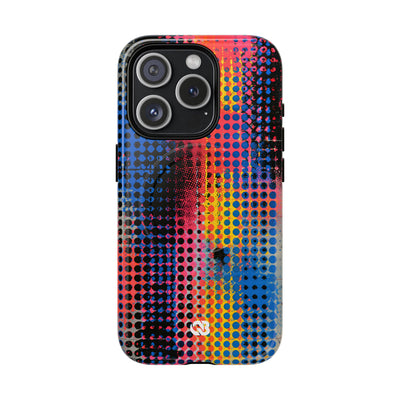 Chromatic Halftone Grid · Tough 2.0 Magnetic Phone Case for iPhone · Blue