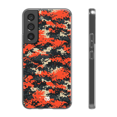 Signal Pixel Camo · Lite Phone Case for Samsung · Orange