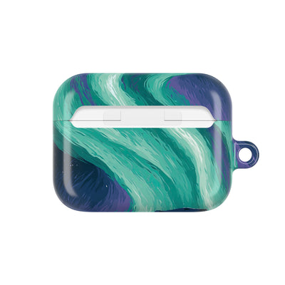 Arctic Aurora Bear · Hard Case for AirPods & AirPods Pro · Teal