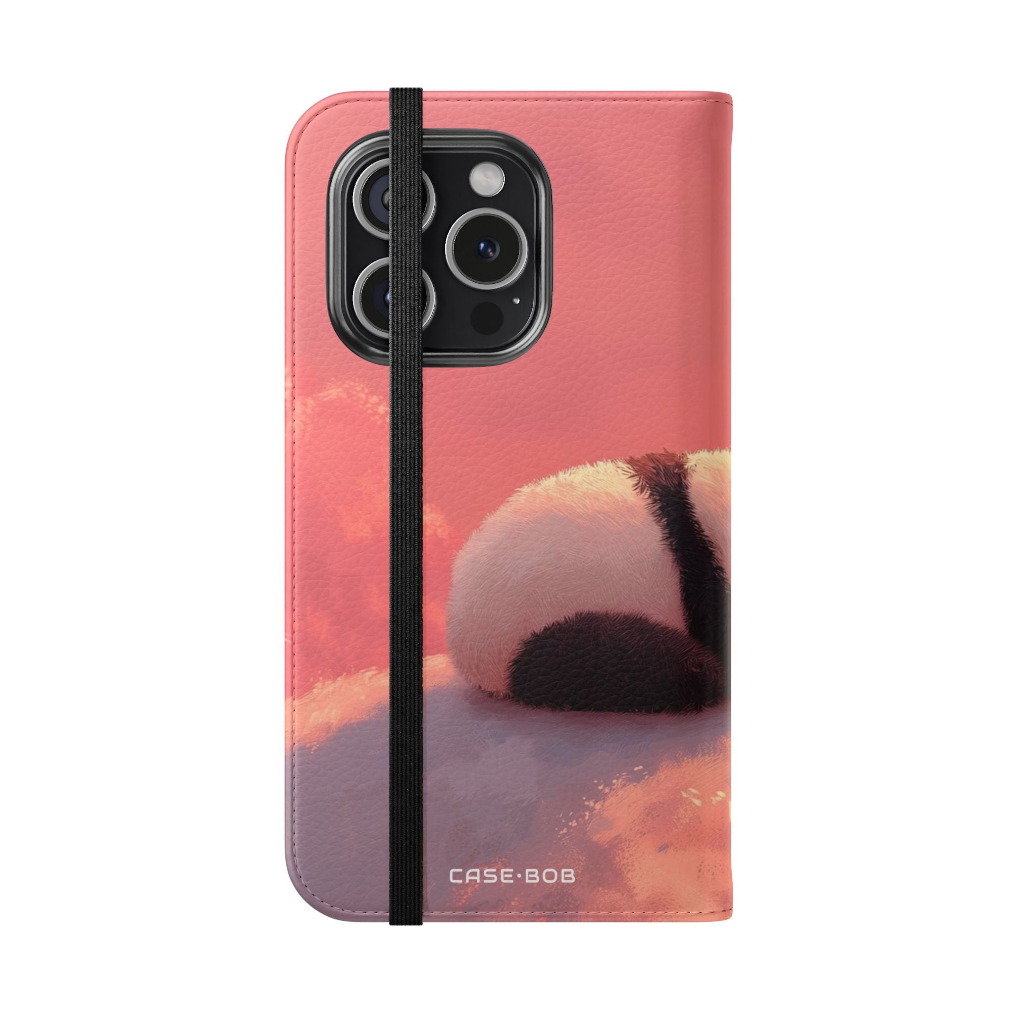 Panda Moonlight - iPhone 15 Pro Case - Portemonnee