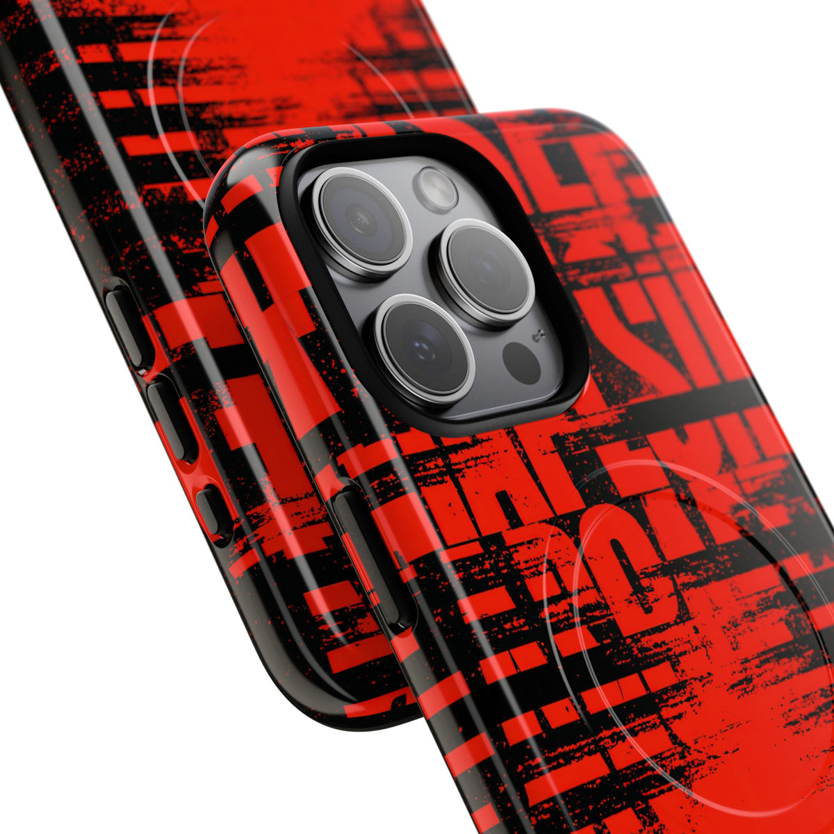 Crimson Redaction · Tough 2.0 Magnetic Phone Case for iPhone · Black