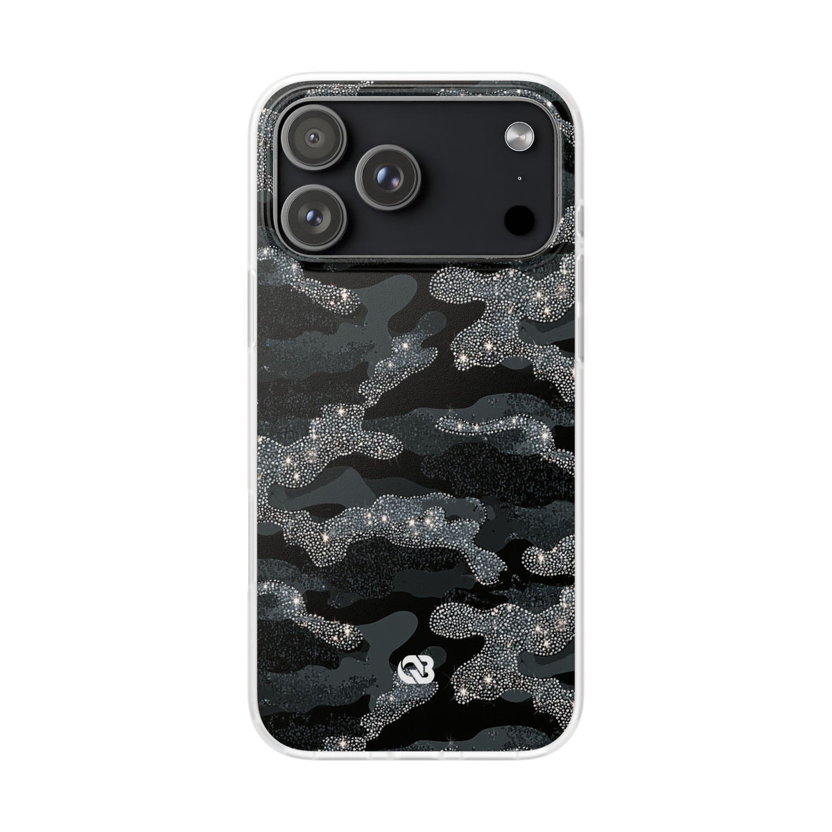 Glitter Shadow Camo · Lite Phone Case for iPhone ·  Black