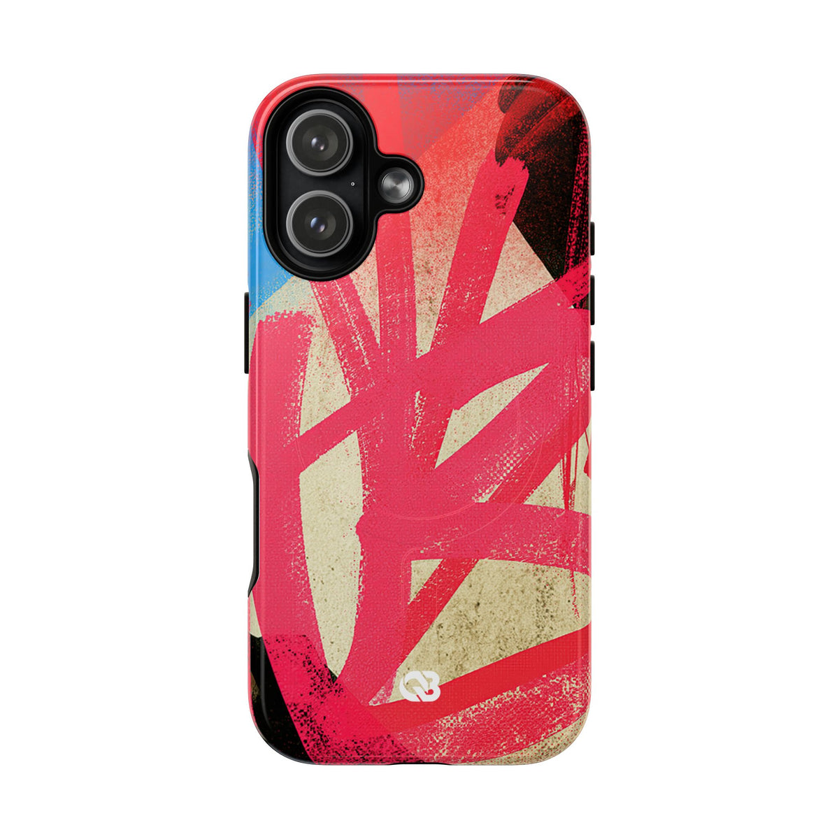 Neon Spray Tag · Tough 2.0 Magnetic Phone Case for iPhone · Pink