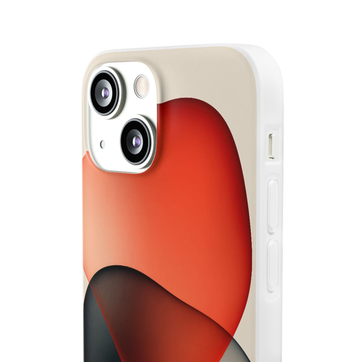 Translucent Crimson Form · Lite Phone Case for iPhone ·  Red
