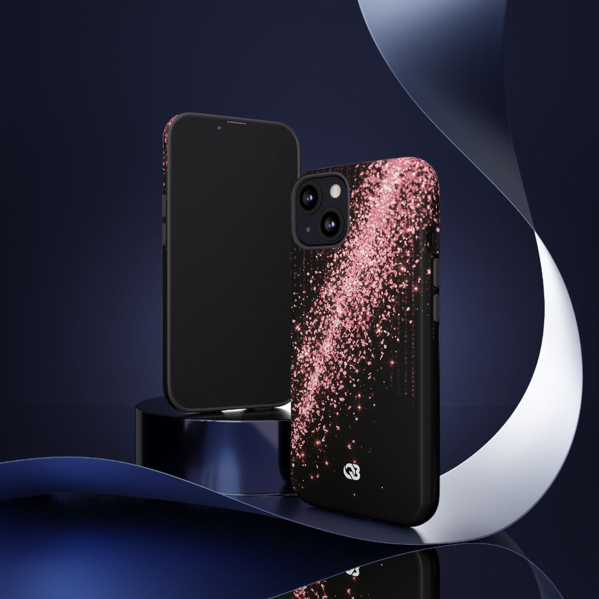 Rose Digital Cascade · Tough Phone Case for iPhone · Pink