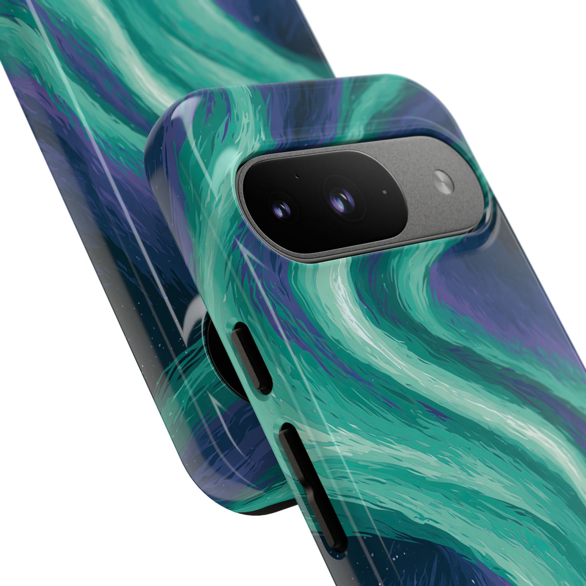 Arctic Aurora Bear · Tough Phone Case for Pixel ·  Teal