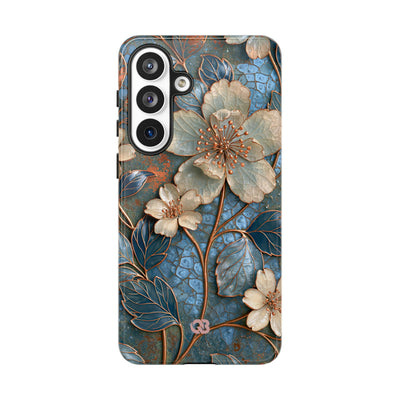 Gilded Blossom Reverie · Tough Phone Case for Samsung · Teal
