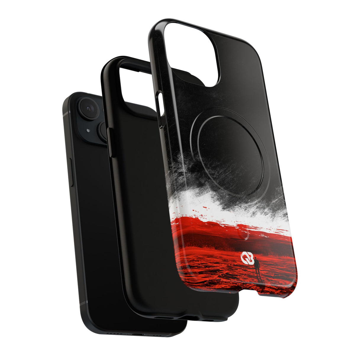 Crimson Horizon · Tough 2.0 Magnetic Phone Case for iPhone · Black