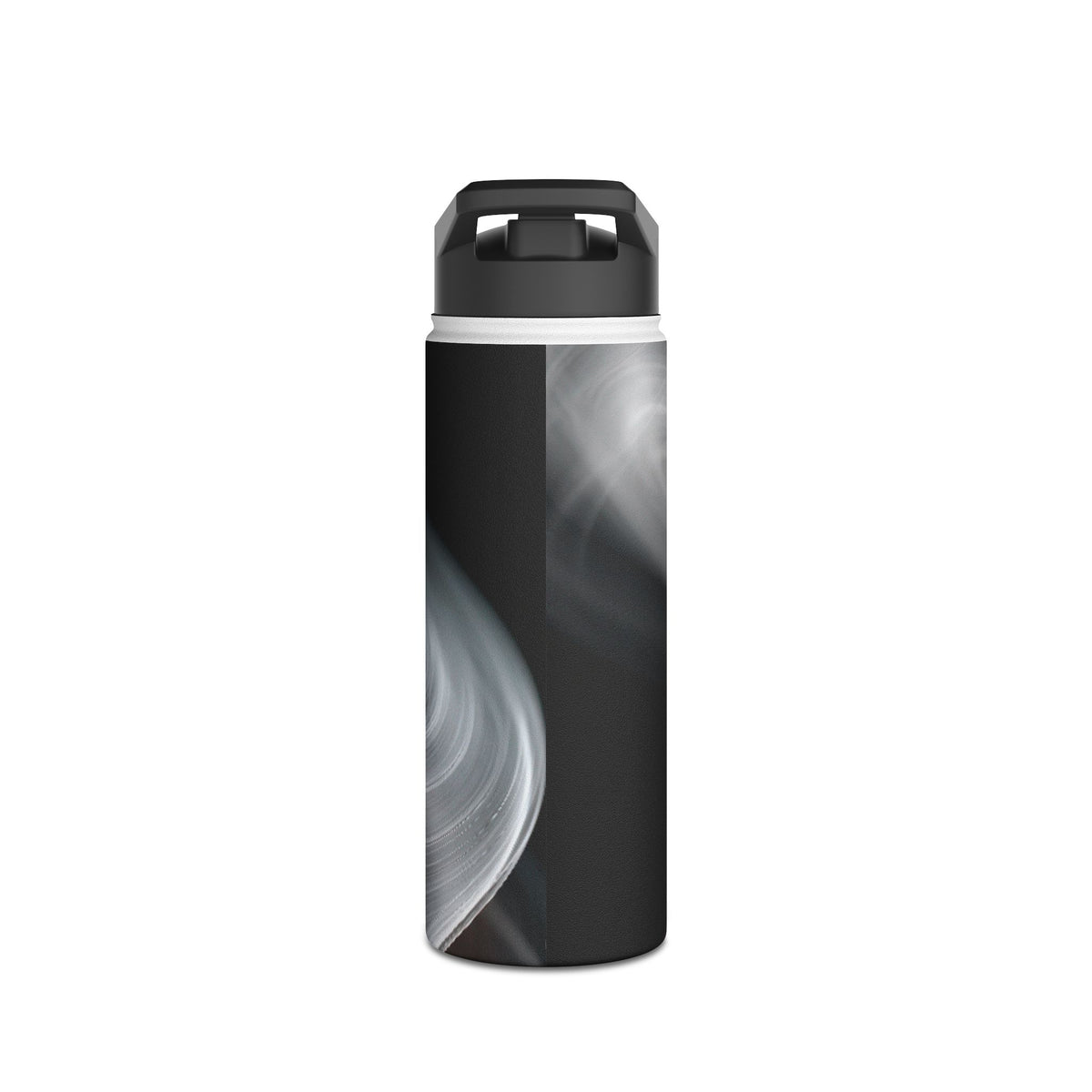 Luminous Vortex · Insulated Water Bottle · Black