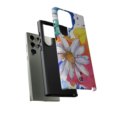 Vivid Bloom Splatter · Tough Handyhülle für Samsung
