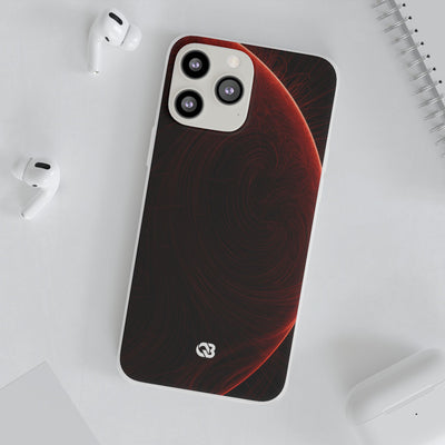 Crimson Solar Orbit · Lite Phone Case for iPhone ·  Red