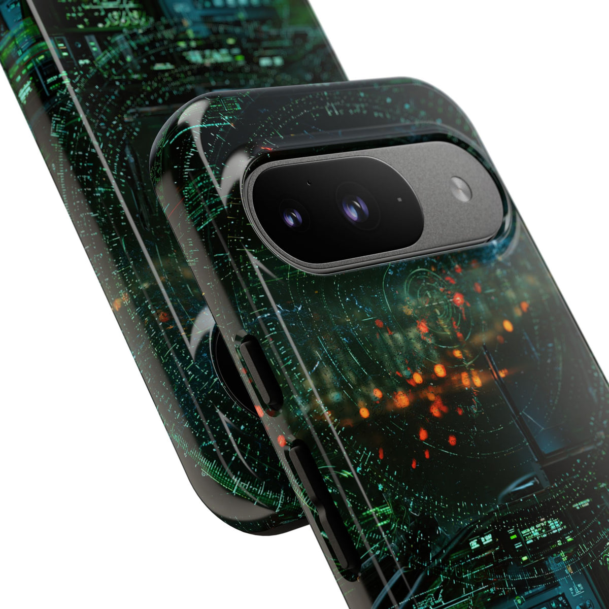 Tactical Avionics HUD · Tough Phone Case for Pixel ·  Green