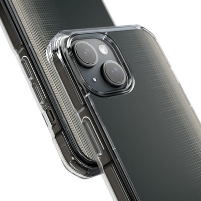 Grey Impact MagSafe Phone Case for iPhone - Charcoal Tech Grid