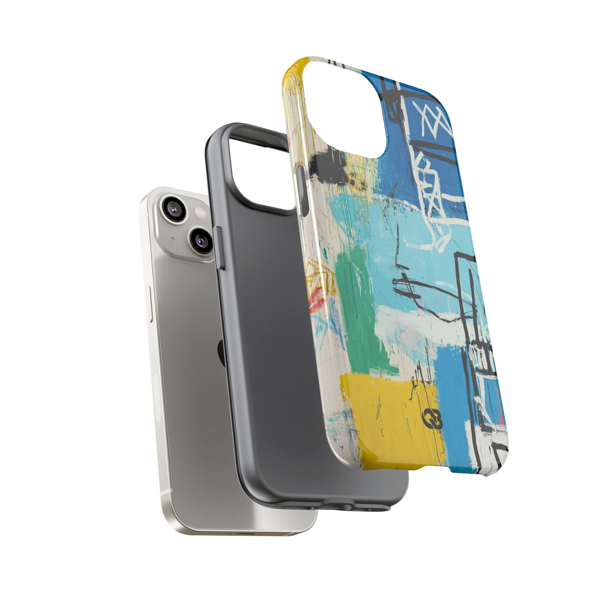 Azure Urban Scribble · Tough Phone Case for iPhone