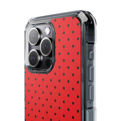 Crimson Punktmatrix iPhone 15 Pro Max Case - Impact