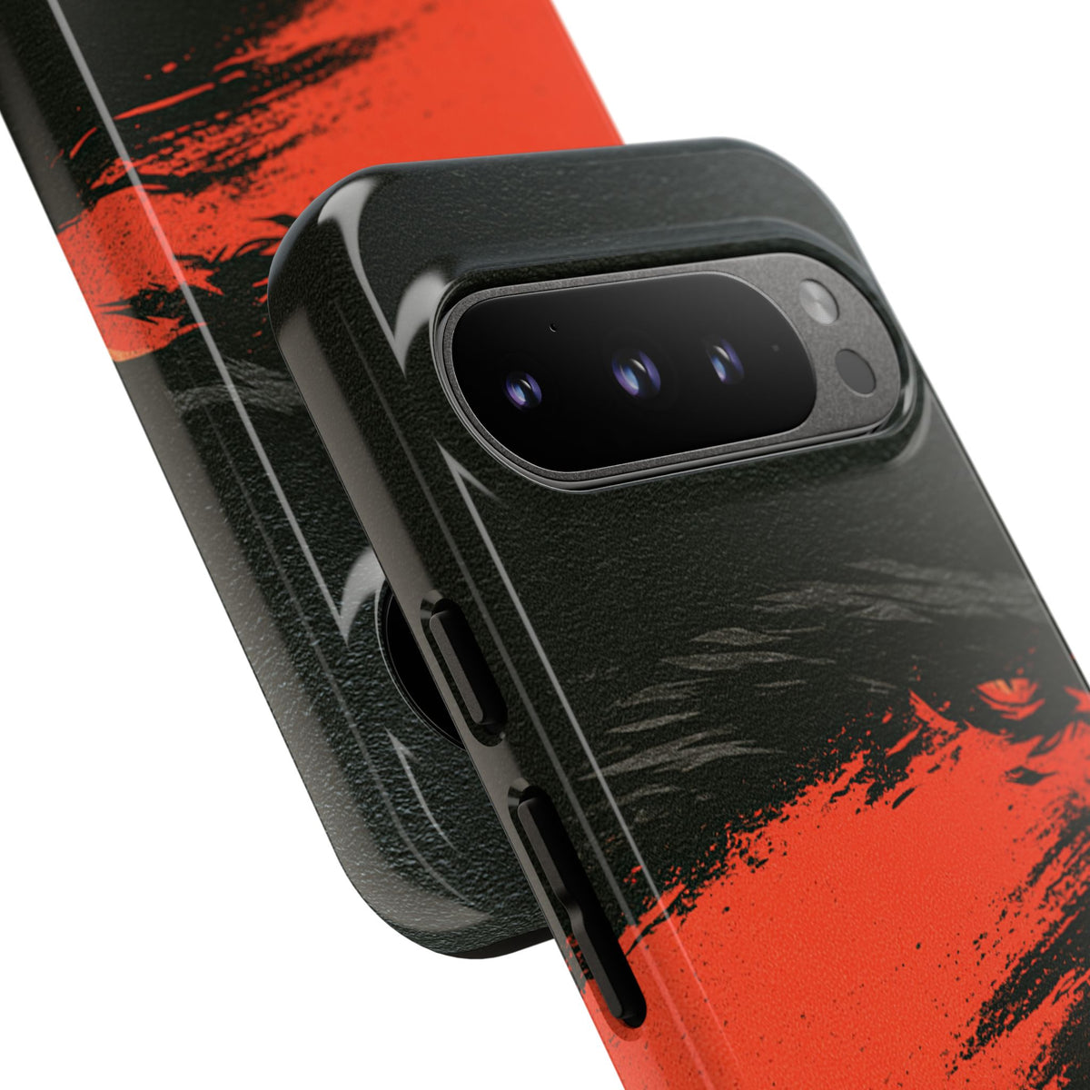 Crimson Raptor Noir · Tough Phone Case for Pixel ·  Black