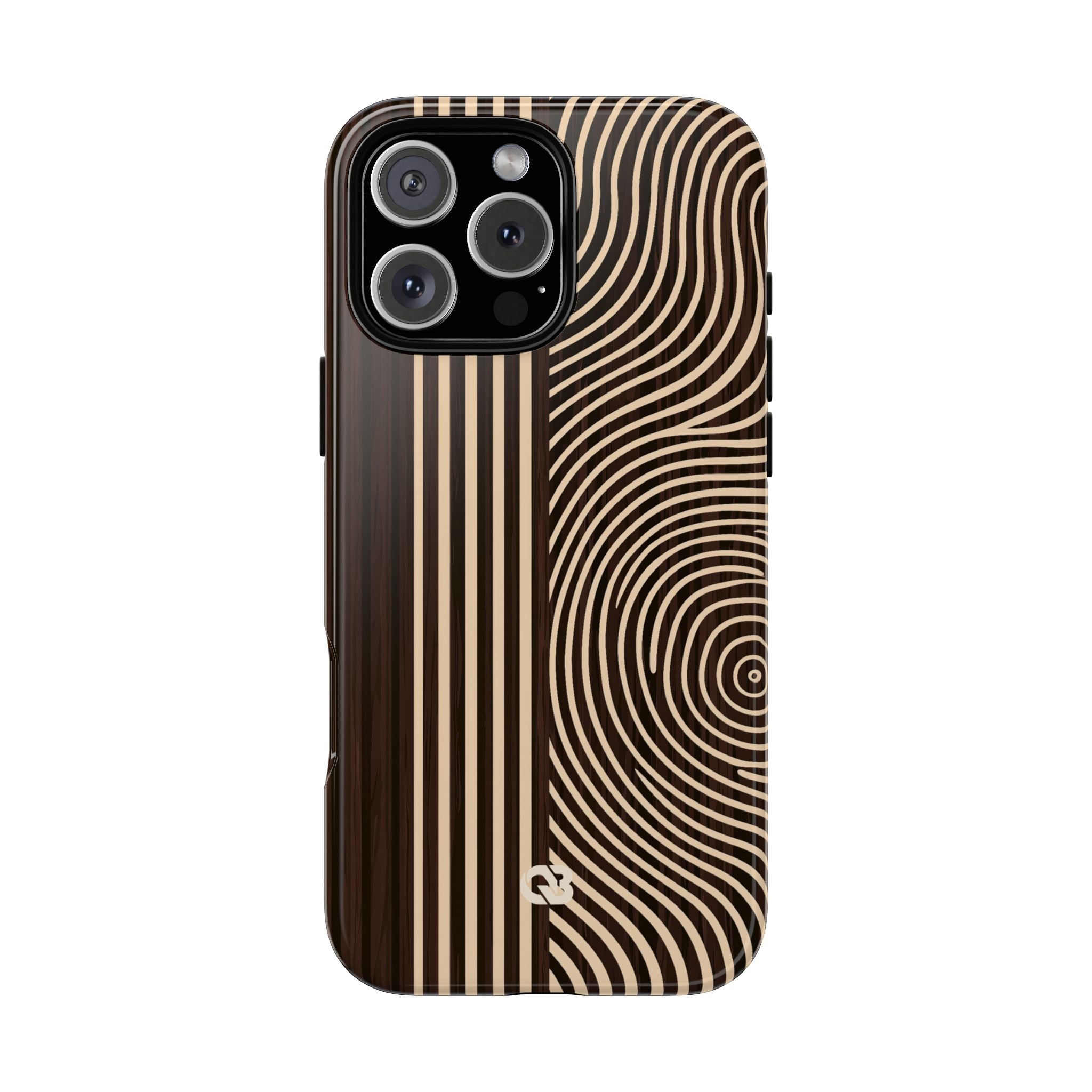 Brown Tough Phone Case for iPhone - Espresso Sand Ridge