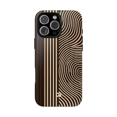 Brown Tough Phone Case for iPhone - Espresso Sand Ridge