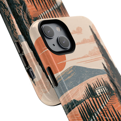 Orange Tough 2.0 Magsafe Phone Case for iPhone - Terracotta Ridge Trail