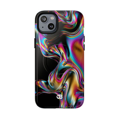 Purple Tough 2.0 Magsafe Phone Case for iPhone - Liquid Neon Chrome