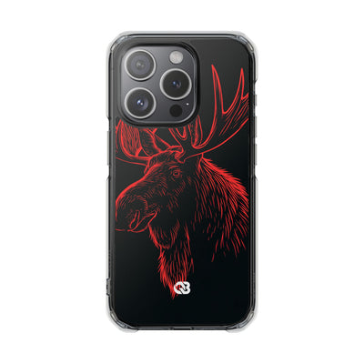 Nordic Elk · Clear Impact Magnetic Phone Case for iPhone · Black