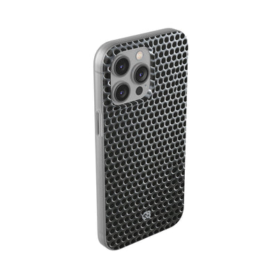 Silver Lite Phone Case for iPhone - Brutalist Steel Mesh