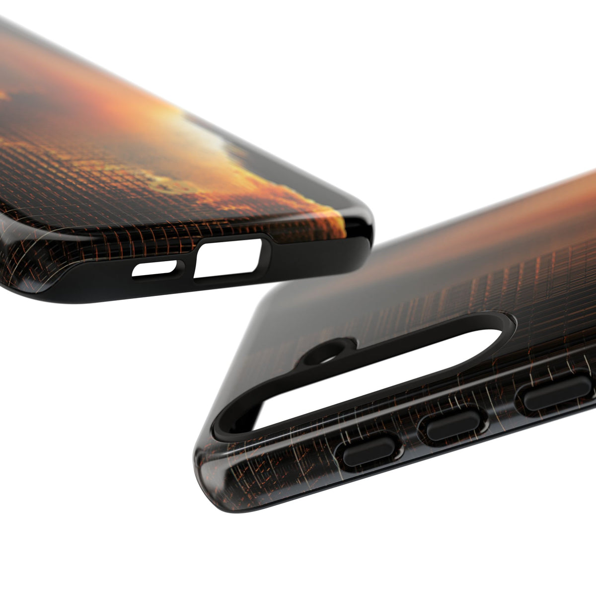 Luminous Grid · Tough Phone Case for Samsung · Black