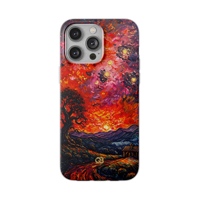 Molten Sky Tree · Soft Handyhülle für iPhone