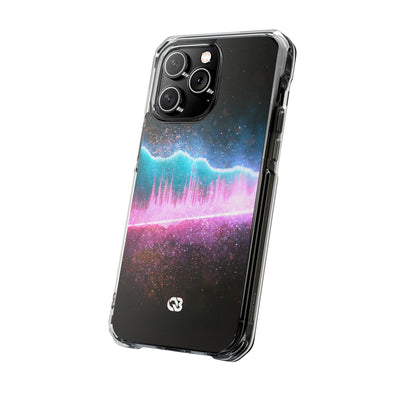 Digital Frequency · Clear Impact Magnetic Phone Case for iPhone · Pink
