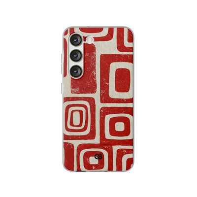 Vermilion Block Motif · Lite Phone Case for Samsung · Red