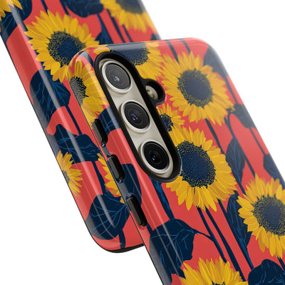 Solar Navy Bloom · Tough Phone Case for Samsung