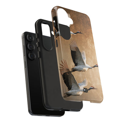 Golden Crane Flight · Tough Phone Case for Samsung · Gold