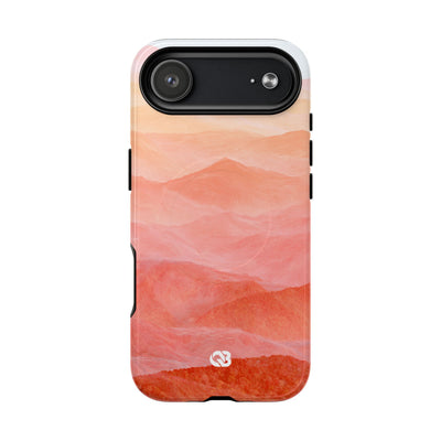 Alpenglow Ridge Vista · Tough 2.0 Magnetic Phone Case for iPhone · Orange