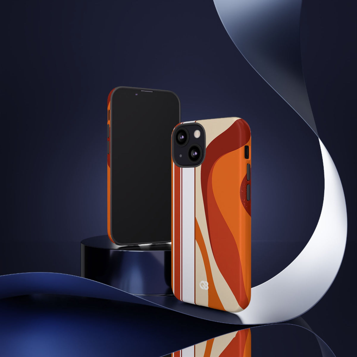 Terracotta Strata · Tough Phone Case for iPhone · Orange