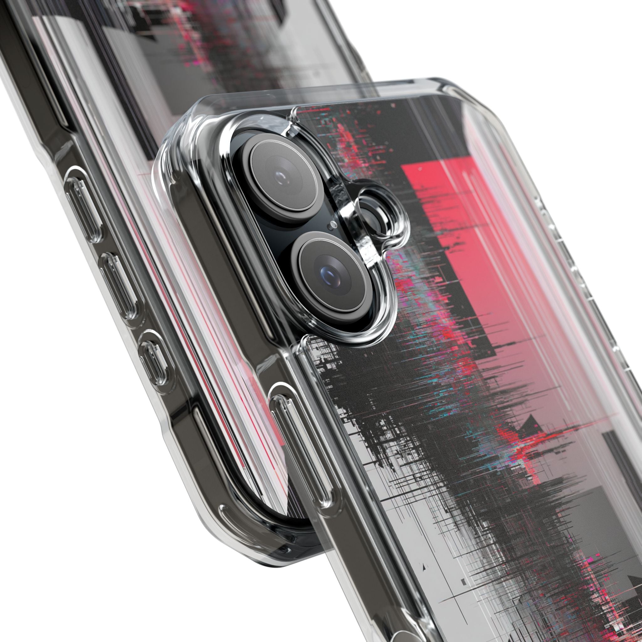 Black Impact MagSafe Phone Case for iPhone - Crimson Data Leak