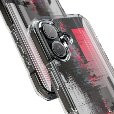 Black Impact MagSafe Phone Case for iPhone - Crimson Data Leak
