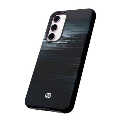 Black Tough Phone Case for Samsung - Frozen Signal Glitch