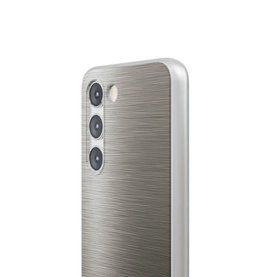 Grey Lite Phone Case for Samsung - Brushed Industrial Steel