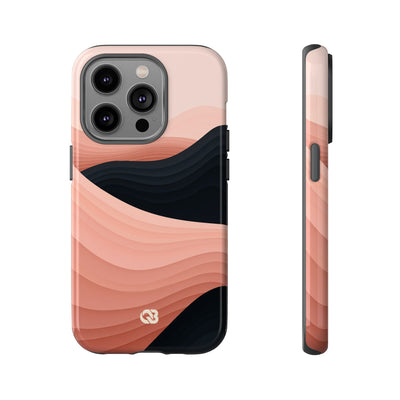 Pink Tough Phone Case for iPhone - Dune Shadow Layers
