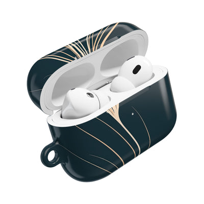 Botanical Contour · Hard Case for AirPods & AirPods Pro · Teal