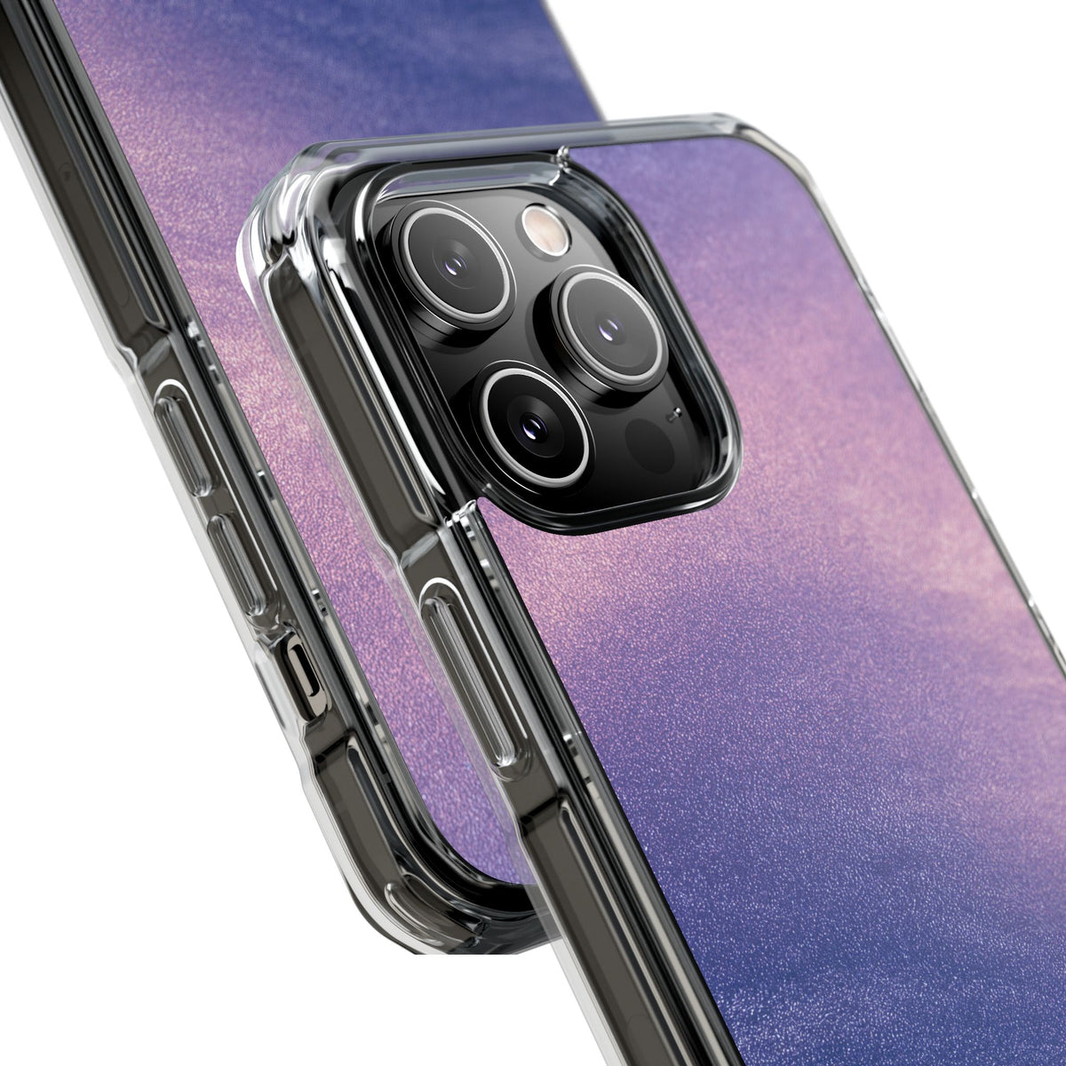Ethereal Violet Glow · Clear Impact Magnetic Phone Case for iPhone · Purple