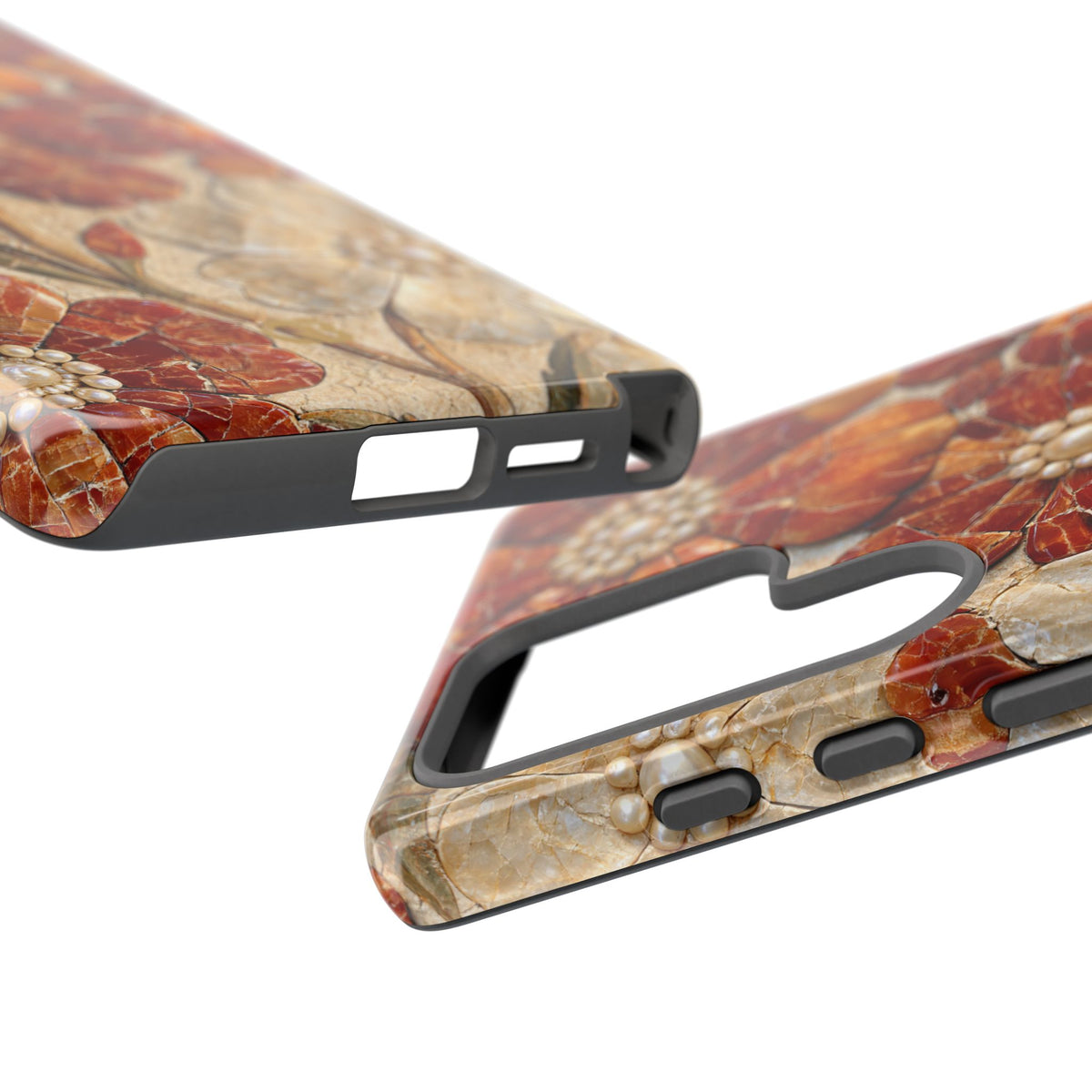 Carnelian Pearl Bloom · Tough Phone Case for Samsung · Orange