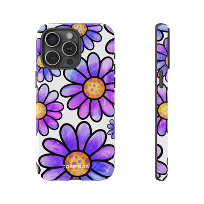 Polka Dot Blooms iPhone 15 Pro Max Case - Tough