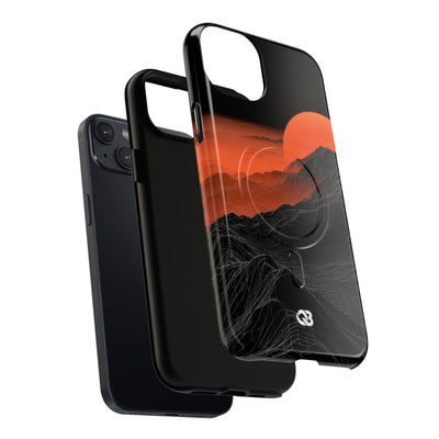 Solar Ridge Mesh · Tough 2.0 Magnetic Phone Case for iPhone · Black