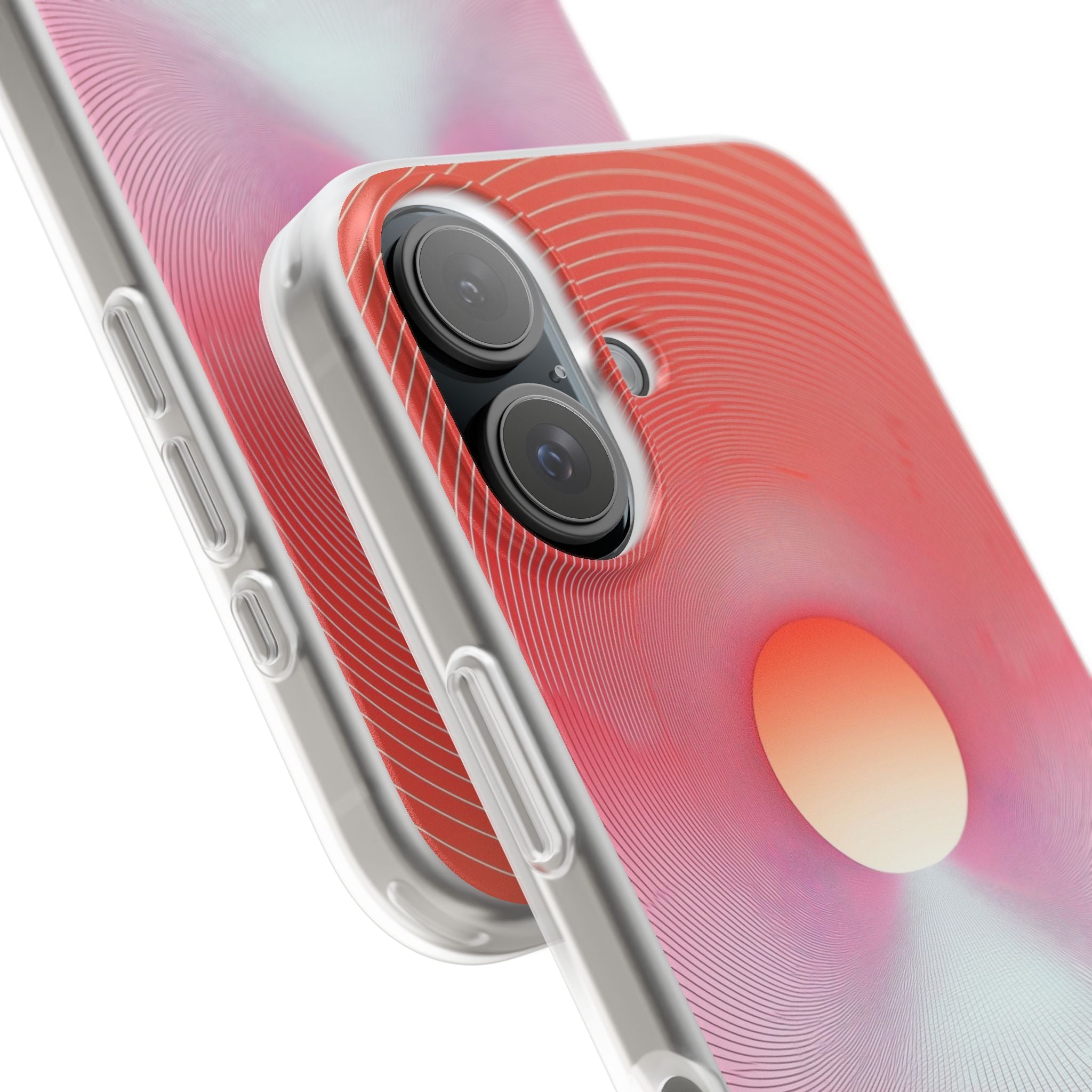 Orange Portal iPhone 16 Case - Soft