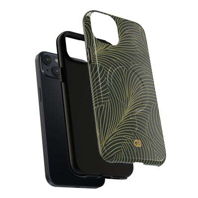 Green Tough 2.0 Magsafe Phone Case for iPhone - Dark Olive Plume