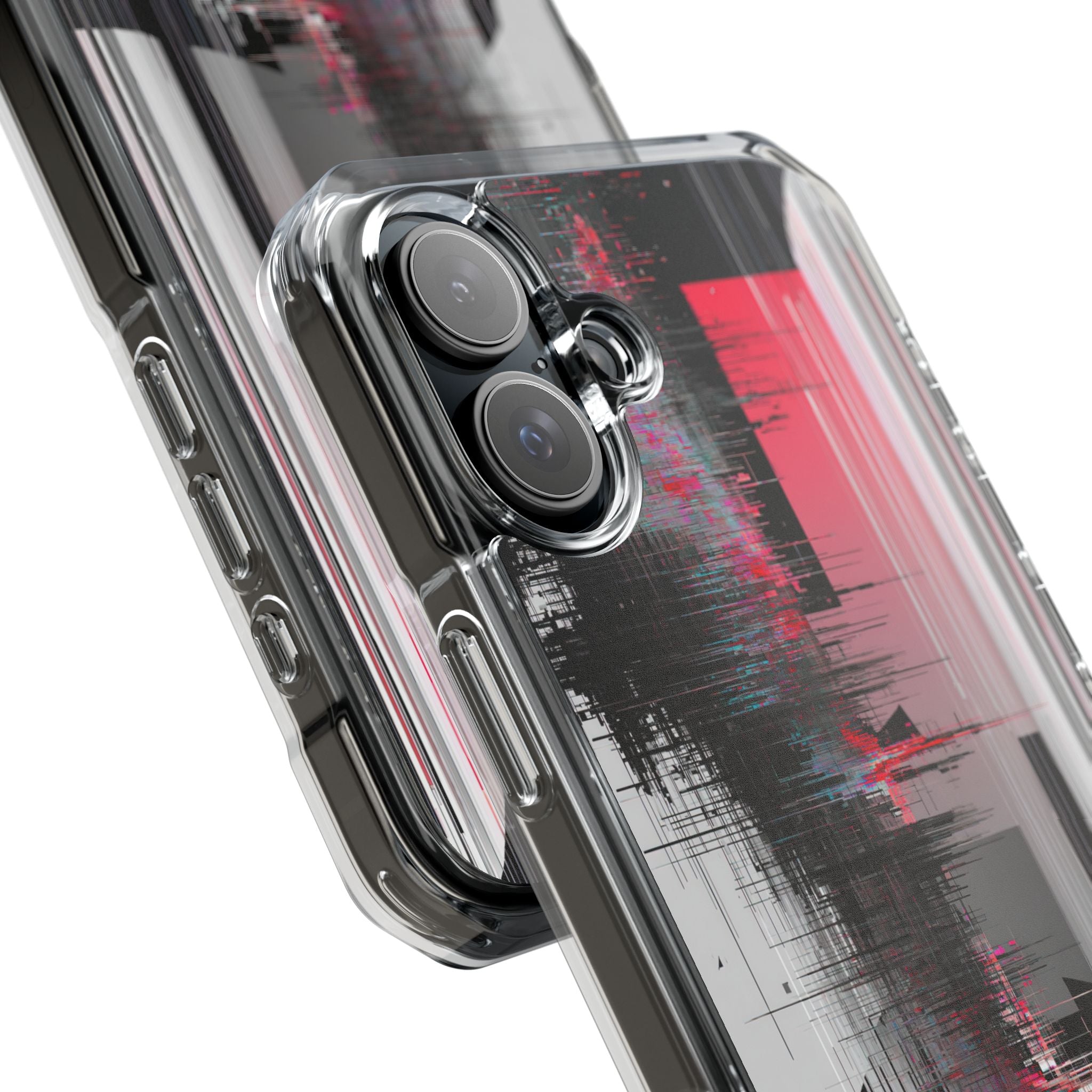 Black Impact MagSafe Phone Case for iPhone - Crimson Data Leak