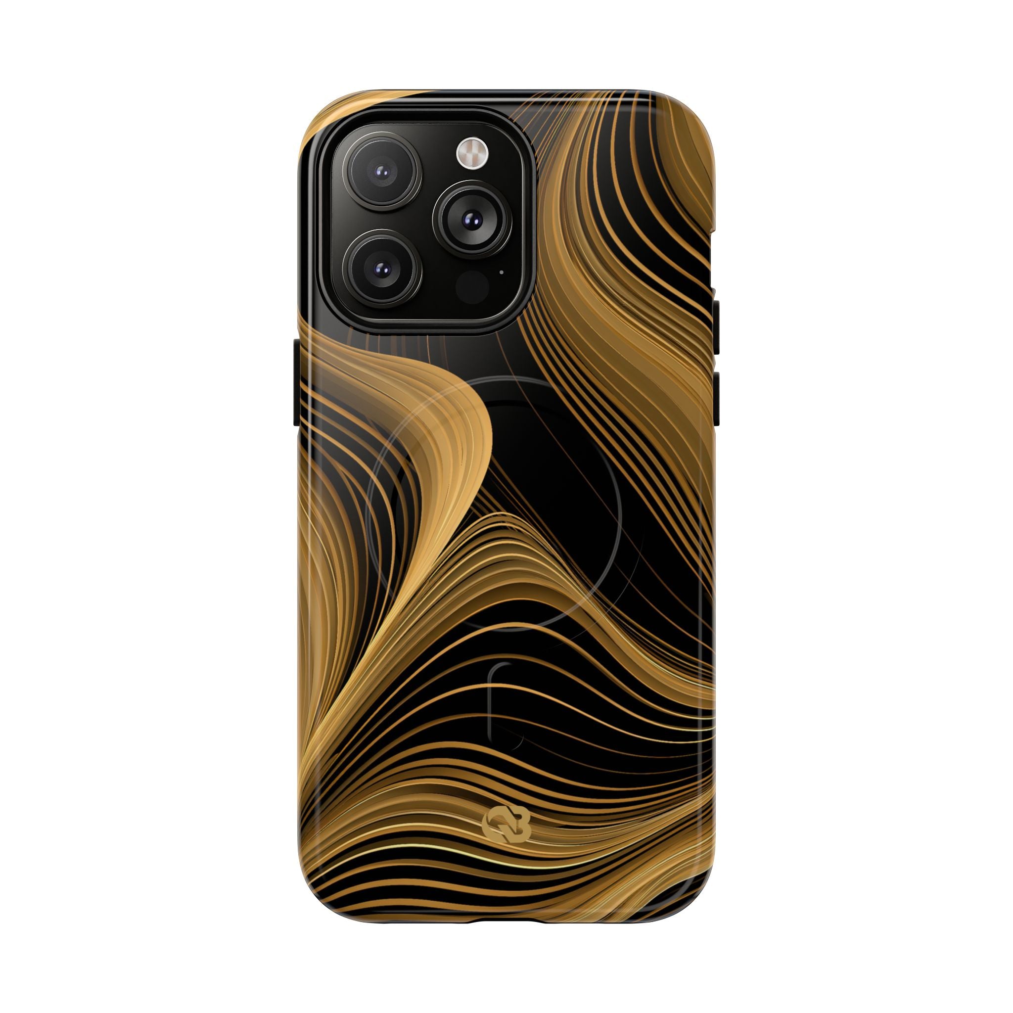 Gold Tough 2.0 Magsafe Phone Case for iPhone - Molten Copper Strands