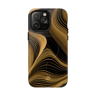 Gold Tough 2.0 Magnetic Phone Case for iPhone - Molten Copper Strands