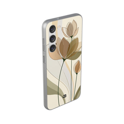 Translucent Petal Contour · Lite Phone Case for Samsung · Beige
